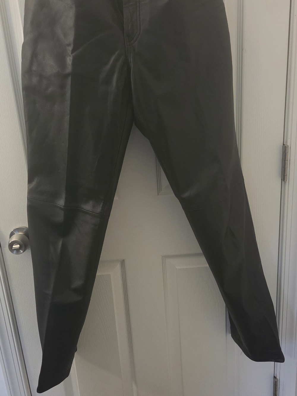 Mens Harley-Davidson Black Faux Leather Riding Pants